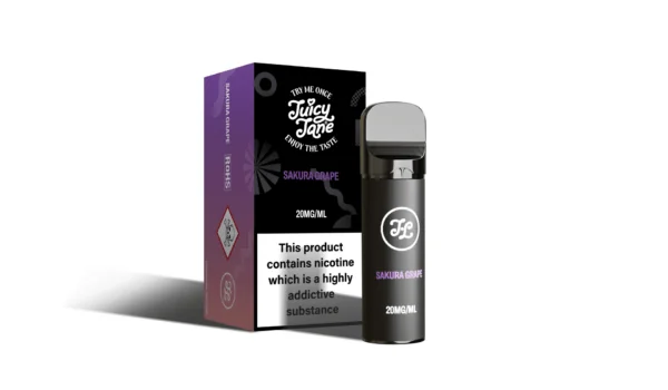 Juicy Jane Pod Pod Sakura Grape 2% Nicotine | Best Disposable Vape